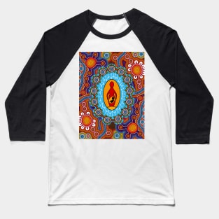 Aboriginal Art - Birth Death Marriage Baseball T-Shirt